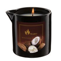 Vela de óleo de massagem MELONY Creme de coco 240mL com cera de soja