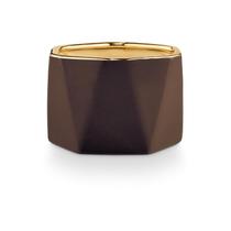 Vela de soja Illume Noble Holiday Woodfire com recipiente cerâmico Dylan