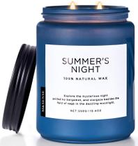 Vela de soja M&SENSE Summer's Night 550g até 110h de tempo de queima