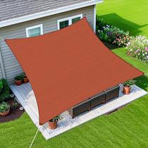 Vela de Sombrite Amagenix 3,7 x 4,9 m Vermelho Ferrugem com Bloqueio UV