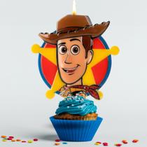 Vela decorada festa Woody Toy Story decoração aniversário