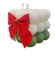 Vela Decorativa Bubble com Laço - Verde Vela Decorativa Bubble com Laço - Verde