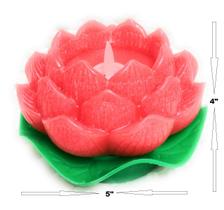Vela Decorativa De Plastico - E01 - Rosa Branca
