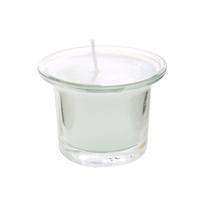 Vela Decorativa Em Copo De Vidro 4,5 x 6cm Enfeite