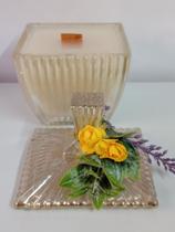 Vela Decorativa Lemongrass Copo de Vidro