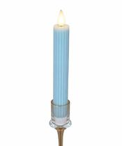 Vela Decorativa Parafina Led Azul Claro Eletrônica Kit2-25cm Vela Decorativa Parafina Led Azul Claro Eletrônica Kit2-25cm