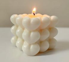 Vela Decorativa Perfumada Bubble Coração