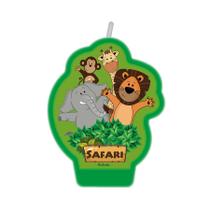 Vela Decorativa Temática Festa Safari - 1 unidade - FestColor - Rizzo Vela Decorativa Temática Festa Safari - 1 unidade - FestColor - Rizzo