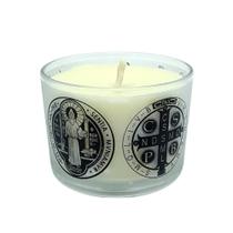 Vela Devocional Aromática São Bento no Copo de Vidro Vela Devocional Aromática São Bento no Copo de Vidro