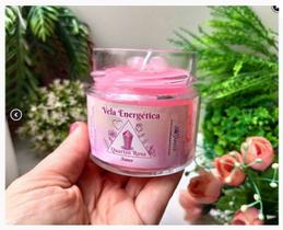 Vela do Amor de Quartzo Rosa