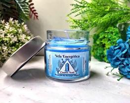 Vela do Arcanjo Miguel com Cianita Azul