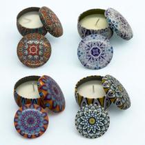 Vela Em Lata Aromática Perfumada Decorativa Pote Luxo