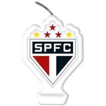 Vela Emblema Festa São Paulo - 1 unidade - Festcolor - Rizzo Embalagens e Festas - Festcolor Festas
