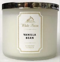 Vela Feijão de Baunilha Bath & Body Works White Barn - 3 Pavios