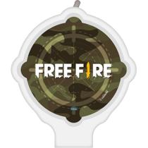 Vela Festa Free Fire - 01 unidade - Festcolor - Rizzo Festas