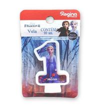 Vela Festa Frozen Número 1 - 01 unidade - Regina - Rizzo Festas