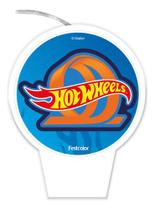 Vela Festa Hot Wheels - 1 Unidade - Festcolor Licenciado