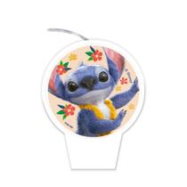 Vela Festa Stitch Filme Decoração aniversário topo bolo