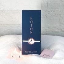 Vela Foton Pearled 532mL Sem Perfume Não Tóxica 120h Burn