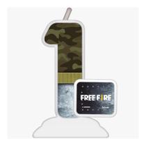 Vela - Free Fire N 1 - 1 unidade - Festcolor - Rizzo