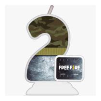 Vela - Free Fire N 2 - 1 unidade - Festcolor - Rizzo