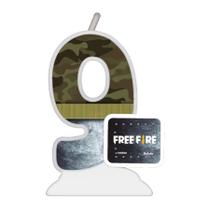 Vela - Free Fire N 9 - 1 unidade - Festcolor - Rizzo