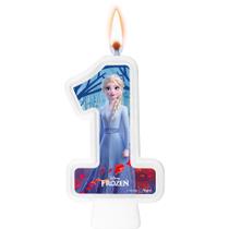 Vela Frozen Número 1 Decoração Festa topo aniversário - Regina festa