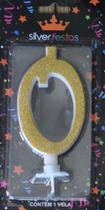 VELA GRANDE GLITTER DOURADA Nº 0 UNID