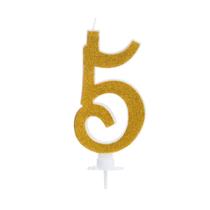 Vela Grande Glitter Número 5 Para Decorar E Iluminar Seu Bolo Com 10Cm Silver Festas Vela Grande Glitter Número 5 Para Decorar E Iluminar Seu Bolo Com 10Cm Silver Festas