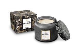 Vela individual aromatica perfumada vidro 233g - baunilha - Brasfoot Presentes