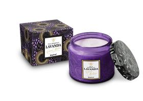 Vela individual aromatica perfumada vidro 233g - lavanda - Brasfoot Presentes Vela individual aromatica perfumada vidro 233g - lavanda - Brasfoot Presentes