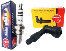 Vela Iridium e Terminal Supressivo Cachimbo Pop 110i 2016 2017 2018 Ngk Vela Iridium e Terminal Supressivo Cachimbo Pop 110i 2016 2017 2018 Ngk