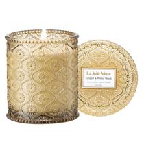 Vela LA JOLIE MUSE Maelyn Gengibre e Almíscar Branco 180 ml/6 onças