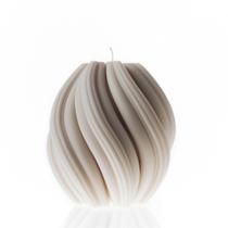 Vela LAWA Swirl Scented Soy Wax Twirl feita à mão branca Vela LAWA Swirl Scented Soy Wax Twirl feita à mão branca