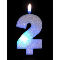 Vela Led Branca 02 - Silver Plastic