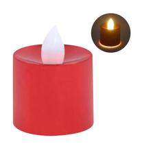 Vela LED Cromada Natalina 4,5cm Em Plástico
