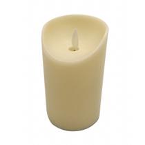 Vela LED Eletrônica Decorativa Amarela Chamejante Chama Móvel a Pilha - 10cm