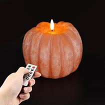 Vela LED Homemory Flickering Flickering Flameless Wax Pumpkin