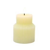 Vela led Iluminato a pilha 12,50cm creme -L Hermitage