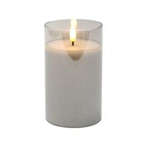 Vela LED Iluminato pilha 12,5cm cinza -L Hermitage Vela LED Iluminato pilha 12,5cm cinza -L Hermitage