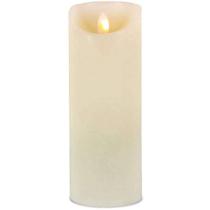 Vela LED Pillar Gerson 8x3 Bisque sem perfume