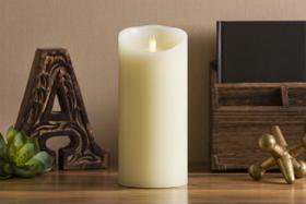 Vela LED sem chama Luminara Ivory Pillar 3x6,5 polegadas com temporizador Vela LED sem chama Luminara Ivory Pillar 3x6,5 polegadas com temporizador