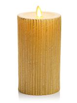 Vela LED sem chama Luminara Metallic Embossed Champagne Vela LED sem chama Luminara Metallic Embossed Champagne