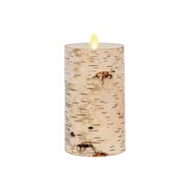 Vela LED sem chama Luminara Real Birch Bark Wrapped 3.5x6.5