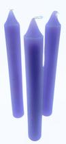 Vela lilás roxa 9 horas - 3 unidades Vela lilás roxa 9 horas - 3 unidades
