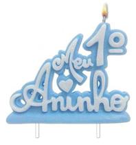 Vela meu primeiro aninho azul ref 1370 velarte