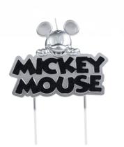 Vela Mickey Metalizada Prata Disney - Rizzo