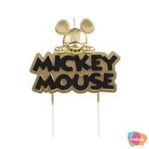 Vela mickey mouse com glitter - RICA FESTAS