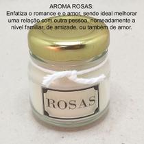 Vela MIni Pote Cera de Soja Aromática Atrativa Rosas - Alessandra Velas