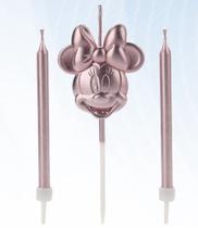 Vela Minnie Rosto Rose Gold Disney - Rizzo - Silverplastic